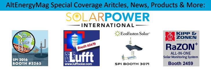 AltEnergyMag.com - Special Tradeshow Coverage of Solar Power International 2016