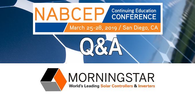 Q&A with Morningstar, The NABCEP Continuing Education Conference