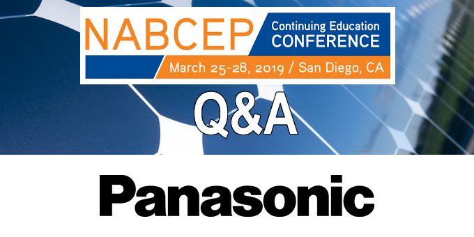Q&A with Panasonic, The NABCEP Continuing Education Conference