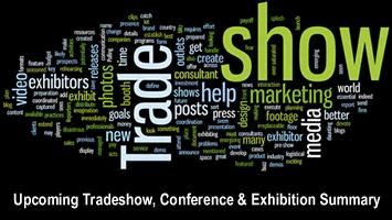 Upcoming Tradeshow, Conference & Exhibition Summary - Sept, Oct, Nov 2015