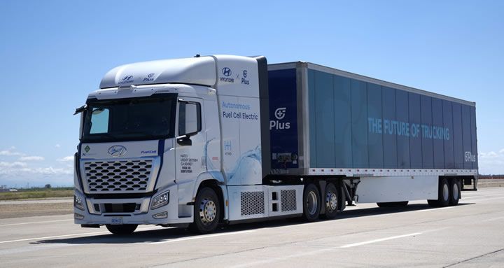Hyundai Motor and Plus Unveil Concept for Autonomous Hydrogen Freight Ecosystem